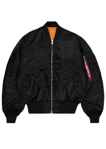 Alpha Industries MA-1 Heritage 100101 black bomber jacket