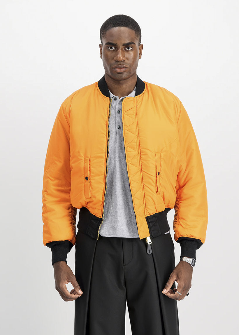 Alpha Industries MA-1 Heritage 100101 black bomber jacket