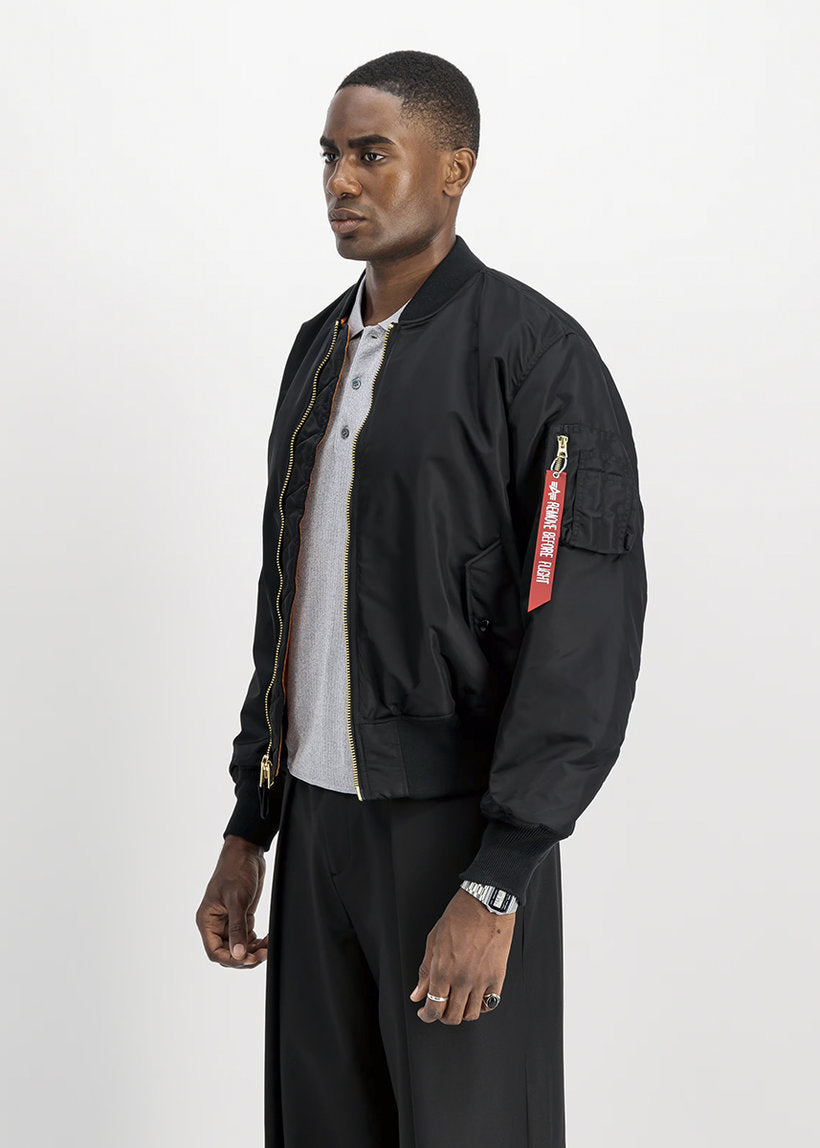 Alpha Industries MA-1 Heritage 100101 black bomber jacket