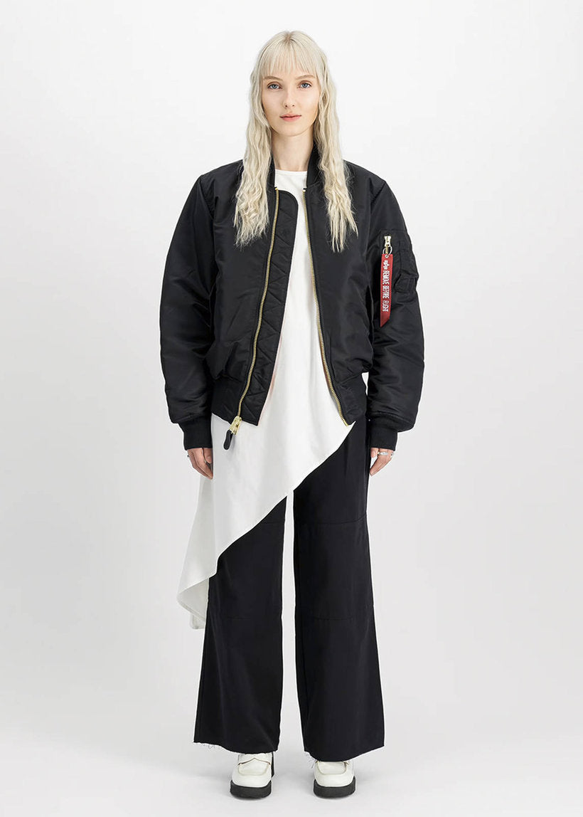 Alpha Industries MA-1 Heritage 100101 black bomber jacket