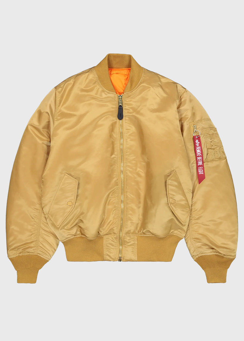 Alpha Industries MA-1 Heritage 100101 gold bomber jacket