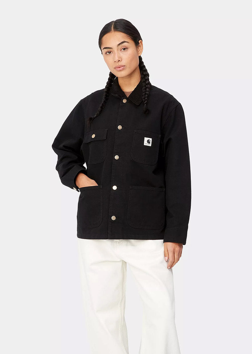 Carhartt WIP I031570 W' OG Michigan black/black rinsed coat