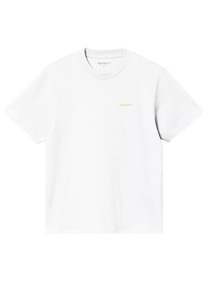Carhartt WIP I032293 W' Script Embroidery white/air green S/S tshirt