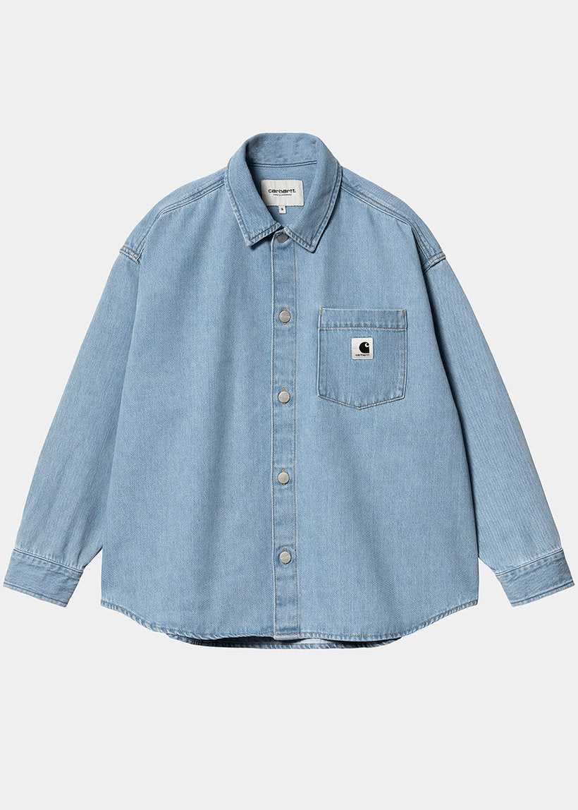 Carhartt WIP I033344 W' Alta blue stone bleached shirt jac