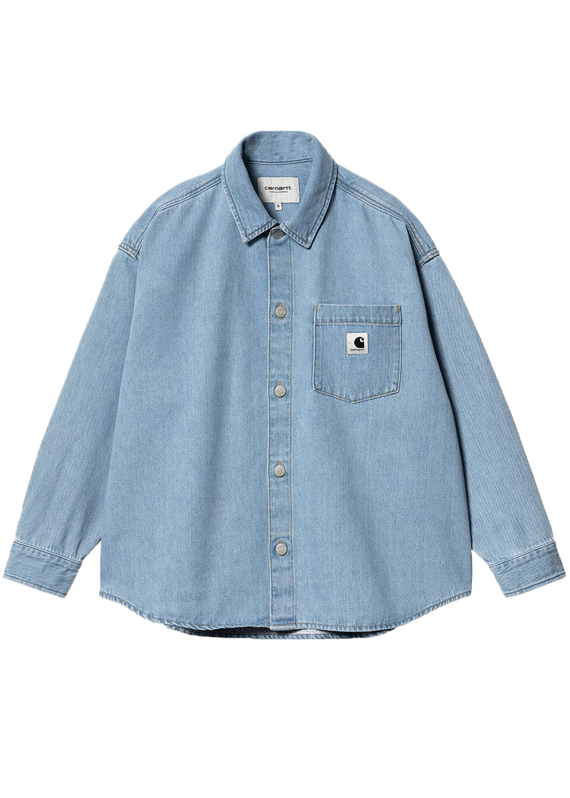 Carhartt WIP I033344 W' Alta blue stone bleached shirt jac