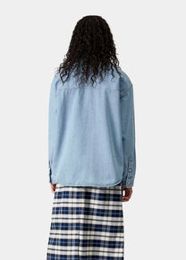 Carhartt WIP I033344 W' Alta blue stone bleached shirt jac