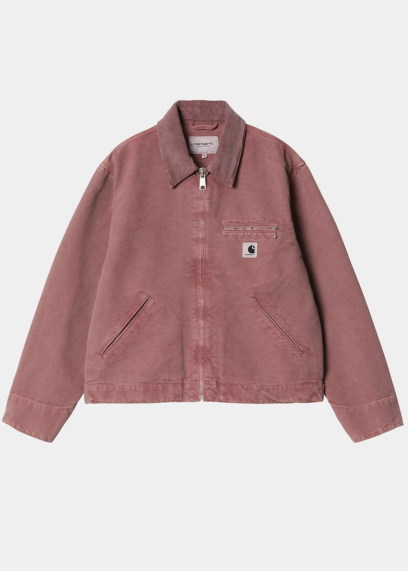 Carhartt WIP I034879 W' OG Detroit dusky pink stone canvas jacket