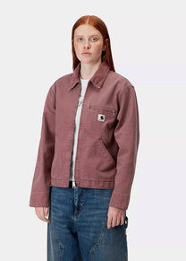 Carhartt WIP I034879 W' OG Detroit dusky pink stone canvas jacket