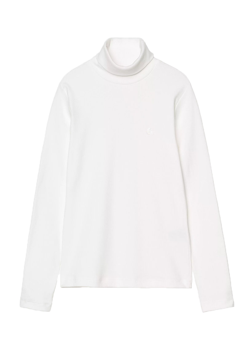 Carhartt WIP I035470 W' Philipa white mockneck L/S tshirt