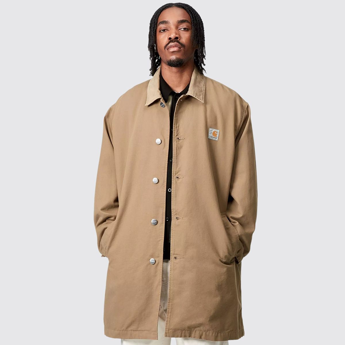 Carhartt WIP I035618 Webster Coat Leather rinsed