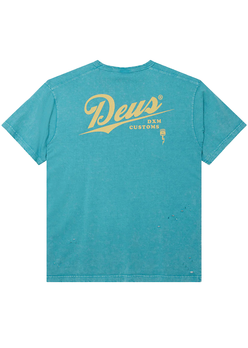 Deus Ex Machina Damaged Dyed Tee green
