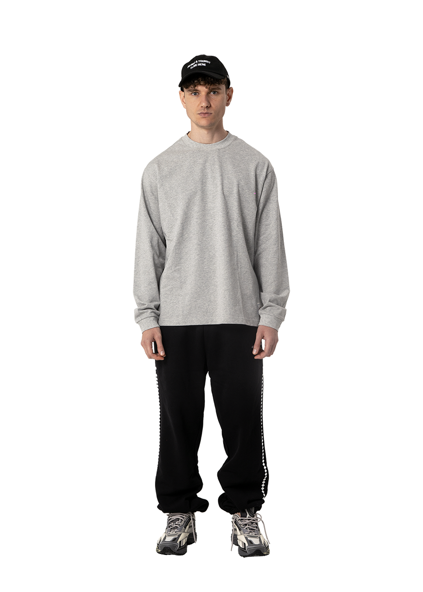 Dangerous Minds Basic Line grey L/S tee
