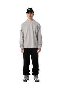 Dangerous Minds Basic Line grey L/S tee