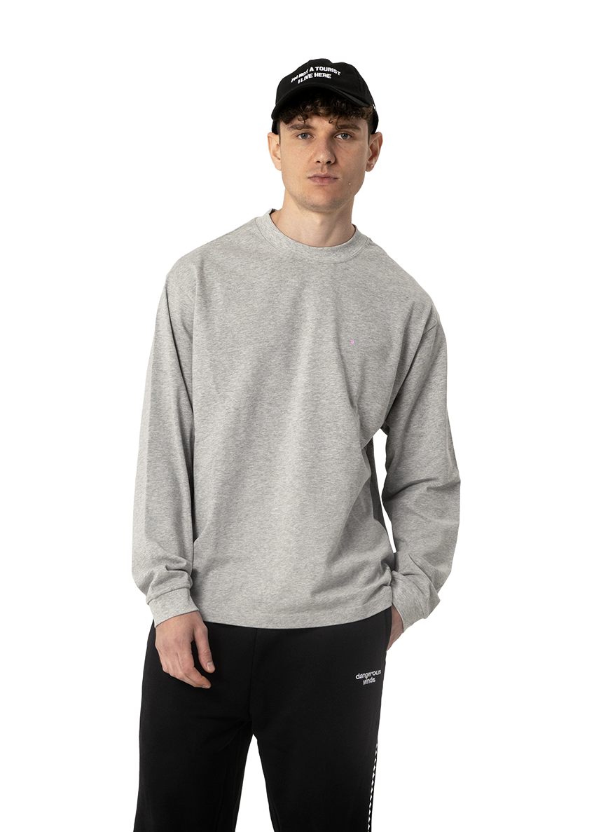 Dangerous Minds Basic Line grey L/S tee