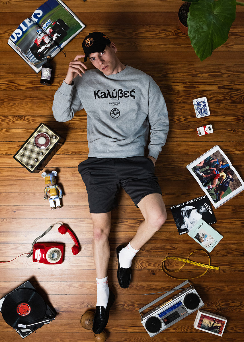 Kaluves Logo grey crewneck