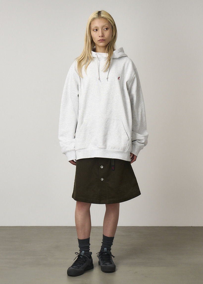 Gramicci G309-FT One Point heather ash hooded sweatshirt