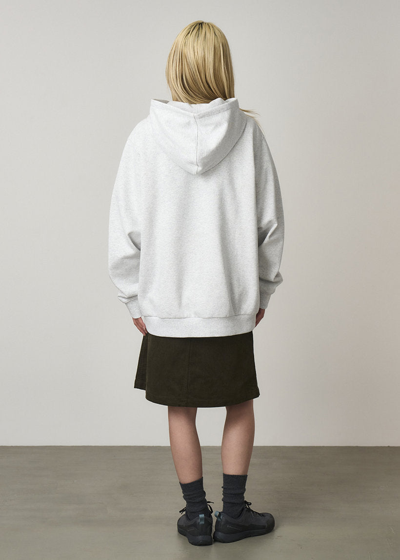 Gramicci G309-FT One Point heather ash hooded sweatshirt