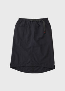 Gramicci G4SW-SK089 nylon packable black midi skirt