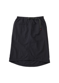 Gramicci G4SW-SK089 nylon packable black midi skirt