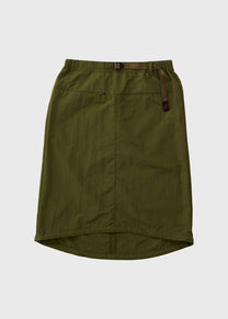 Gramicci G4SW-SK089 nylon packable olive midi skirt