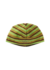 Gramicci G5FA-083 thermal fleece chartreuse stripe beanie