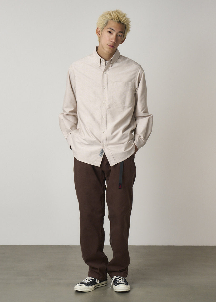 Gramicci G5FM-J019 Oxford button down stance ecru shirt