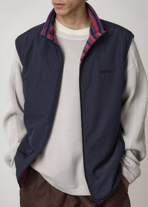 Gramicci G5FU-J005 thermal fleece reversible berry stripe vest