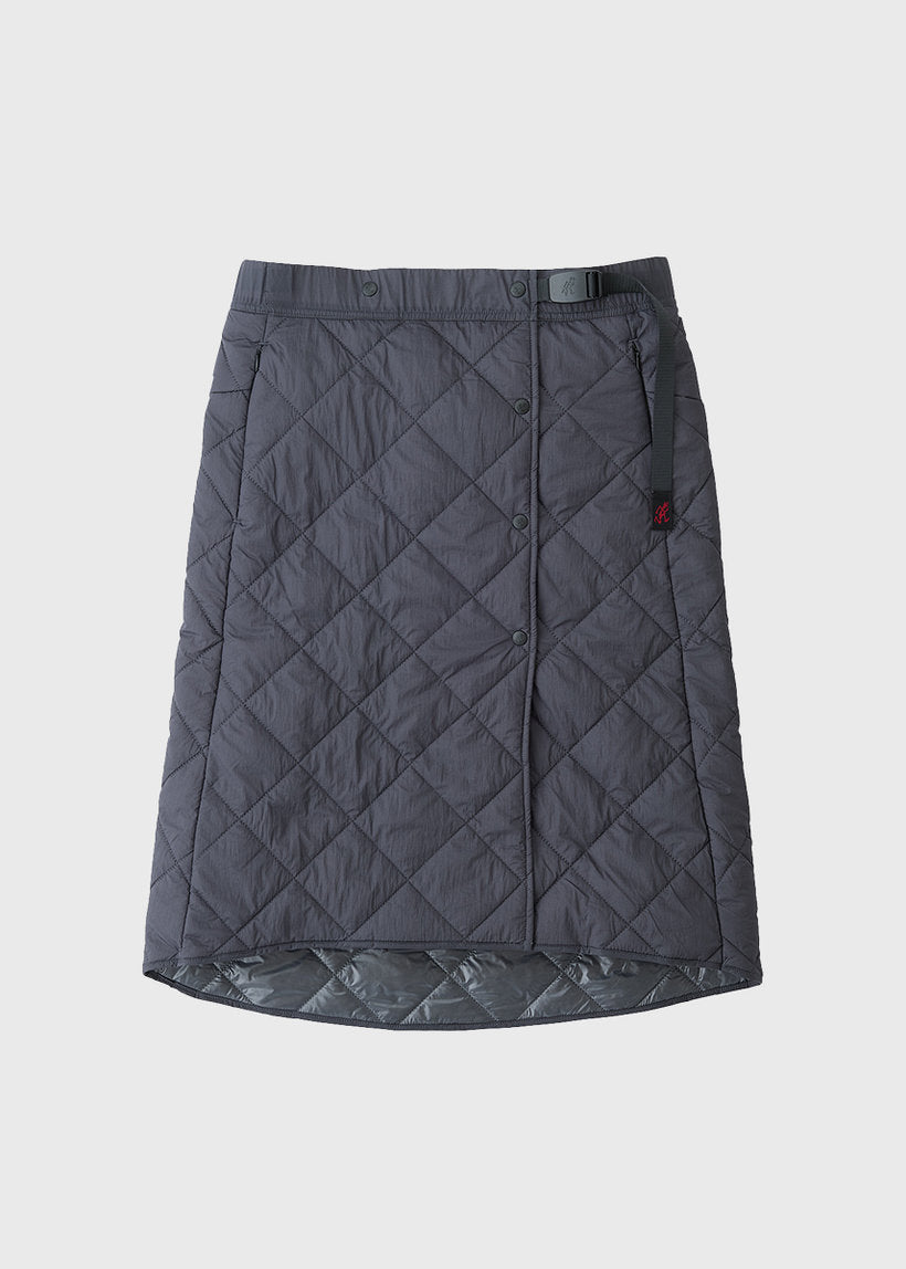 Gramicci G5FW-SK033 thermal insulation quilted black skirt