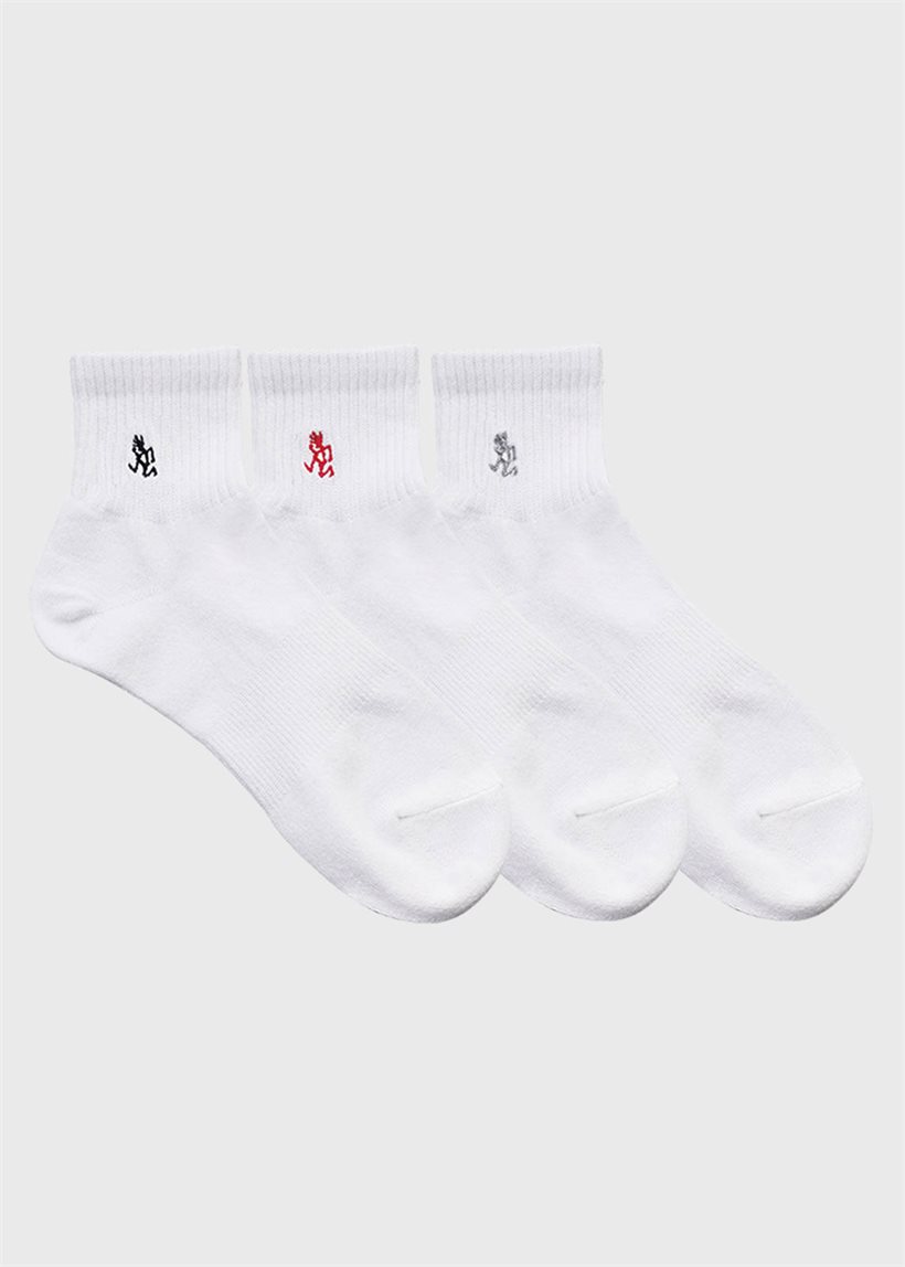 Gramicci SX-M03 Basic white short socks (3 sets)
