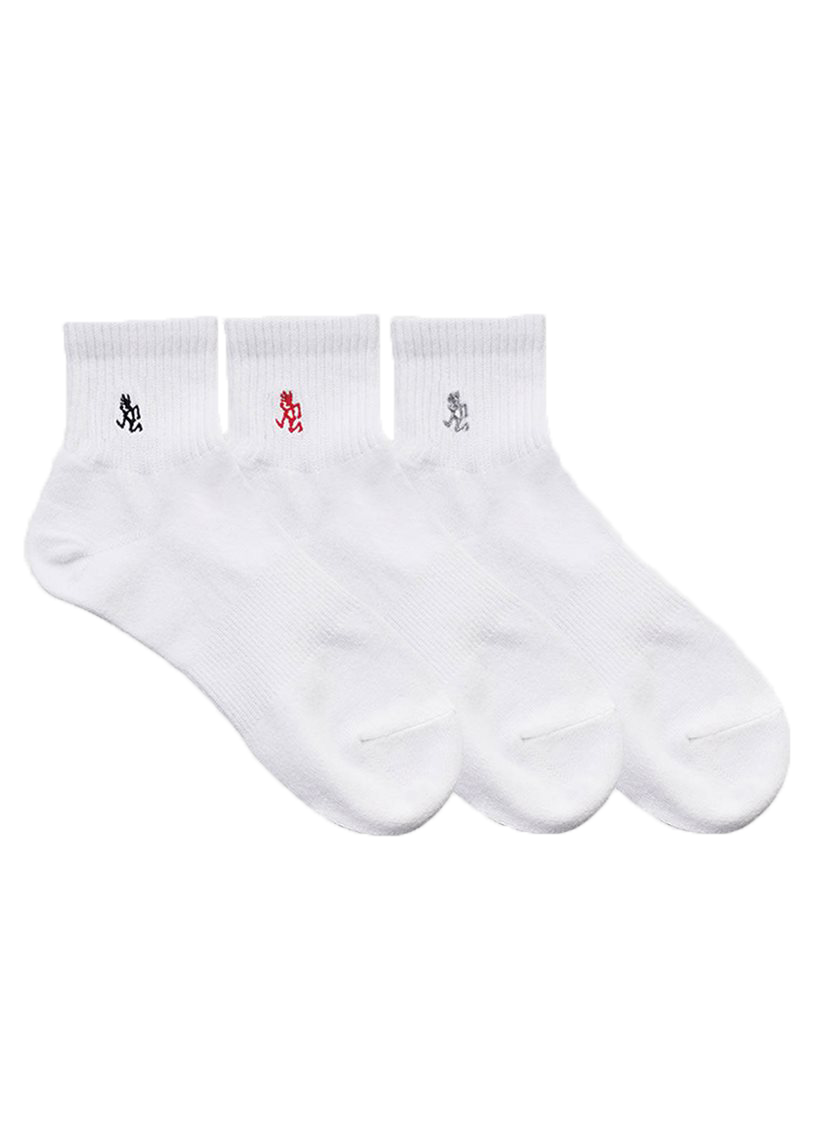 Gramicci SX-M03 Basic white short socks (3 sets)