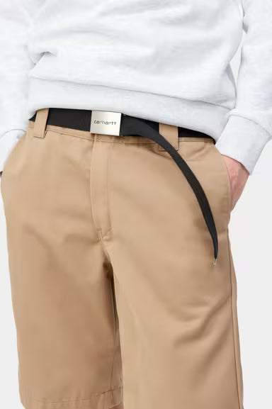 Carhartt WIP I019176 chrome black clip belt