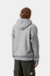 Carhartt WIP I028279 Hooded American Script Sweat Grey Heather