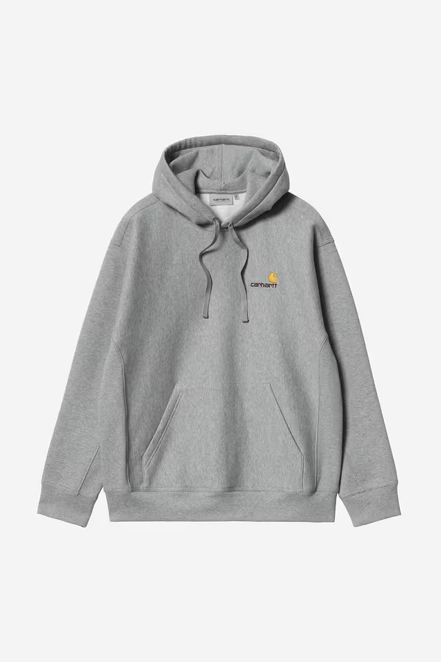 Carhartt WIP I028279 Hooded American Script Sweat Grey Heather