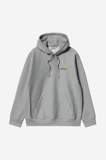 Carhartt WIP I028279 Hooded American Script Sweat Grey Heather