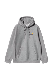 Carhartt WIP I028279 Hooded American Script Sweat Grey Heather