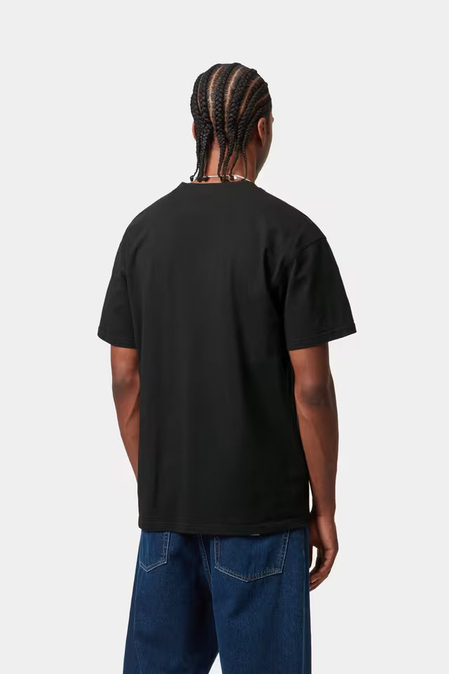 Carhartt WIP I029956 American Script black S/S tshirt