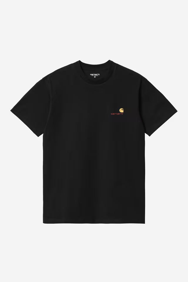 Carhartt WIP I029956 American Script black S/S tshirt