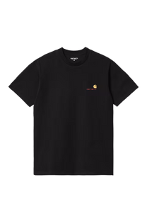Carhartt WIP I029956 American Script black S/S tshirt