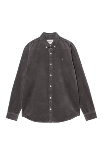 Carhartt WIP I029958 Madison graphite/graphite corduroy L/S shirt