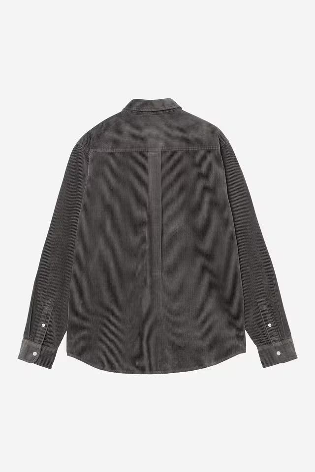 Carhartt WIP I029958 Madison graphite/graphite corduroy L/S shirt