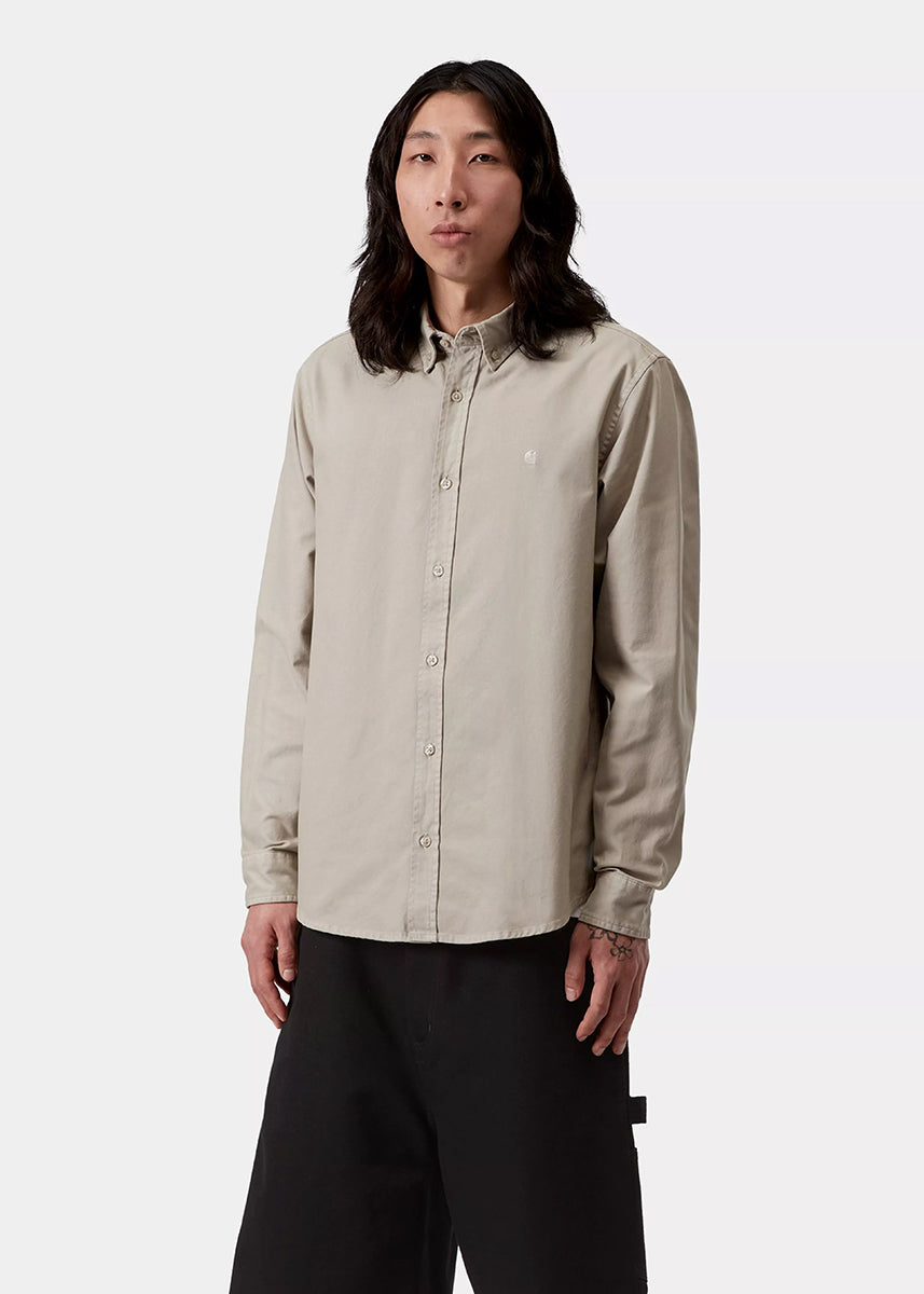 Carhartt WIP I030238 Bolton puddle garment dyed L/S shirt