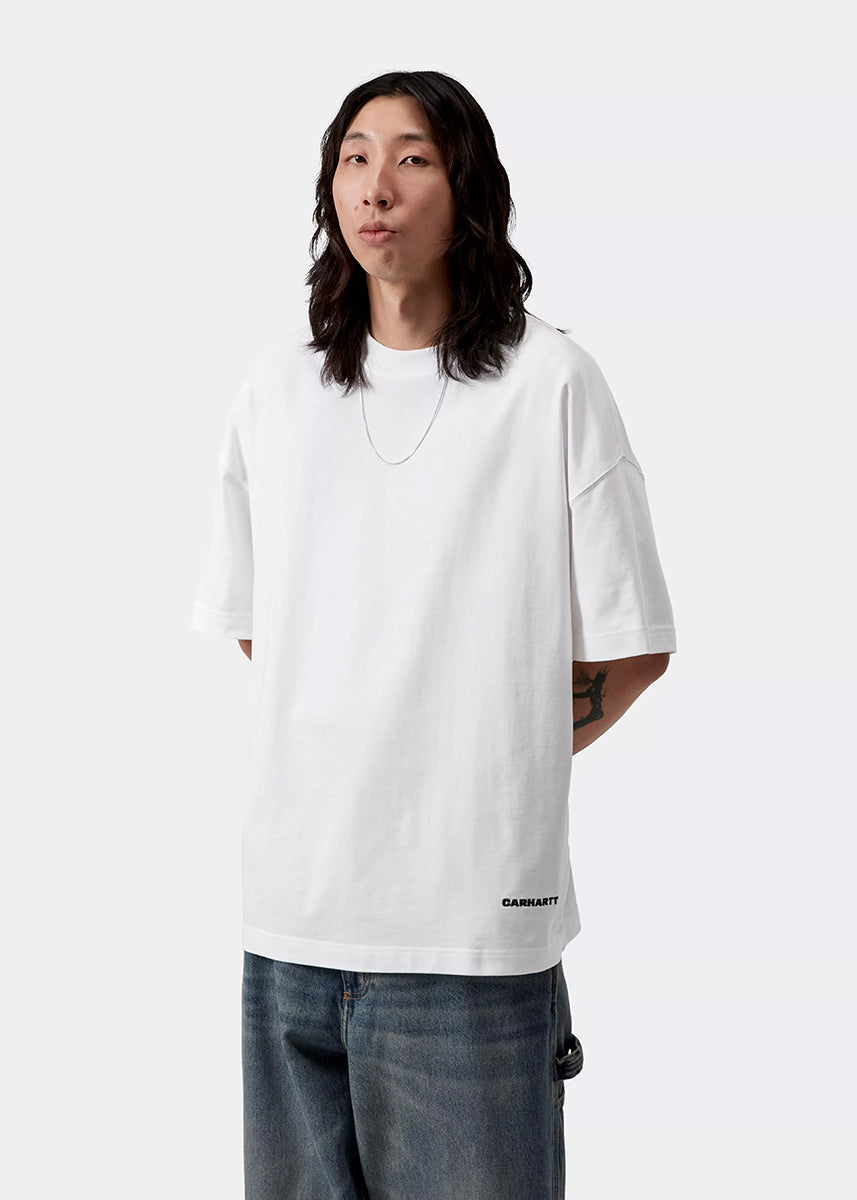 Carhartt WIP I031373 Link Script white/black S/S tshirt