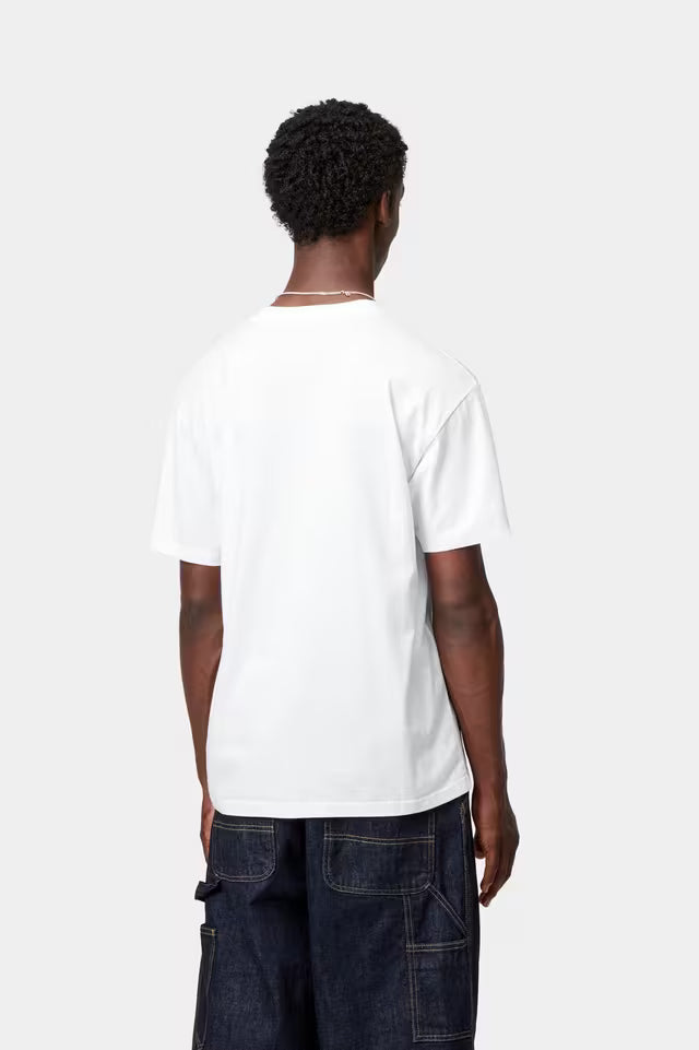 Carhartt WIP I032128 Pocket Heart white/red S/S tshirt