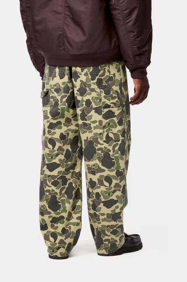 Carhartt WIP I033896 Duck Single Knee camo duck green stone washed pants