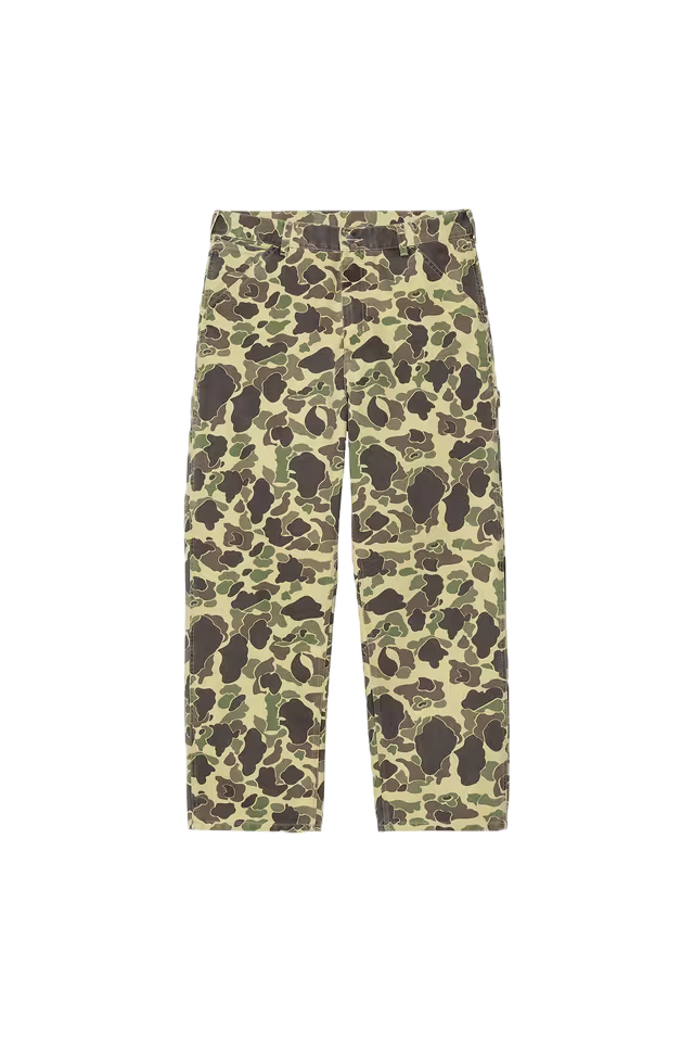 Carhartt WIP I033896 Duck Single Knee camo duck green stone washed pants