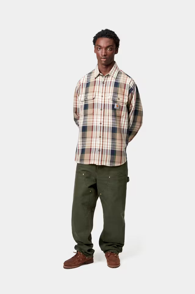 Carhartt WIP I034796 Double Knee Olive stone canvas