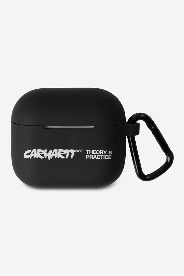 Carhartt WIP I035849 AP3 Theory and Practice AirPods Case Black/White