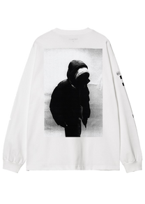 Carhartt WIP I036002 Archive Script white L/S tshirt