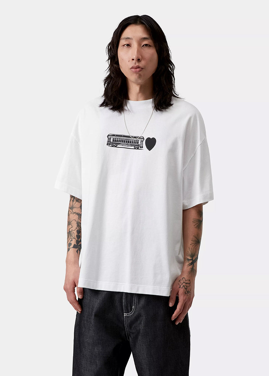 Carhartt WIP I036008 Deconstructed Label white S/S tshirt