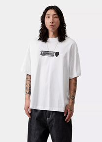 Carhartt WIP I036008 Deconstructed Label white S/S tshirt